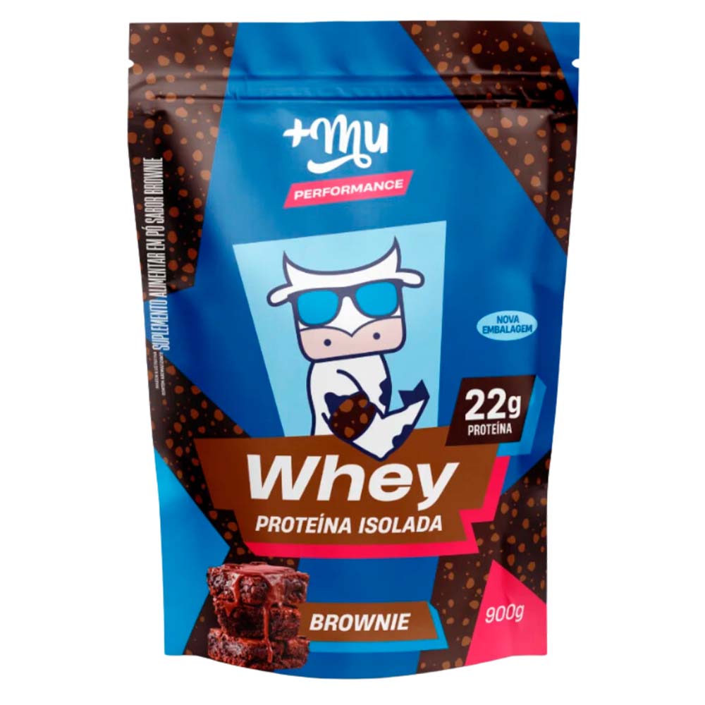 Whey Protein Isolado Brownie Refil 900g +Mu