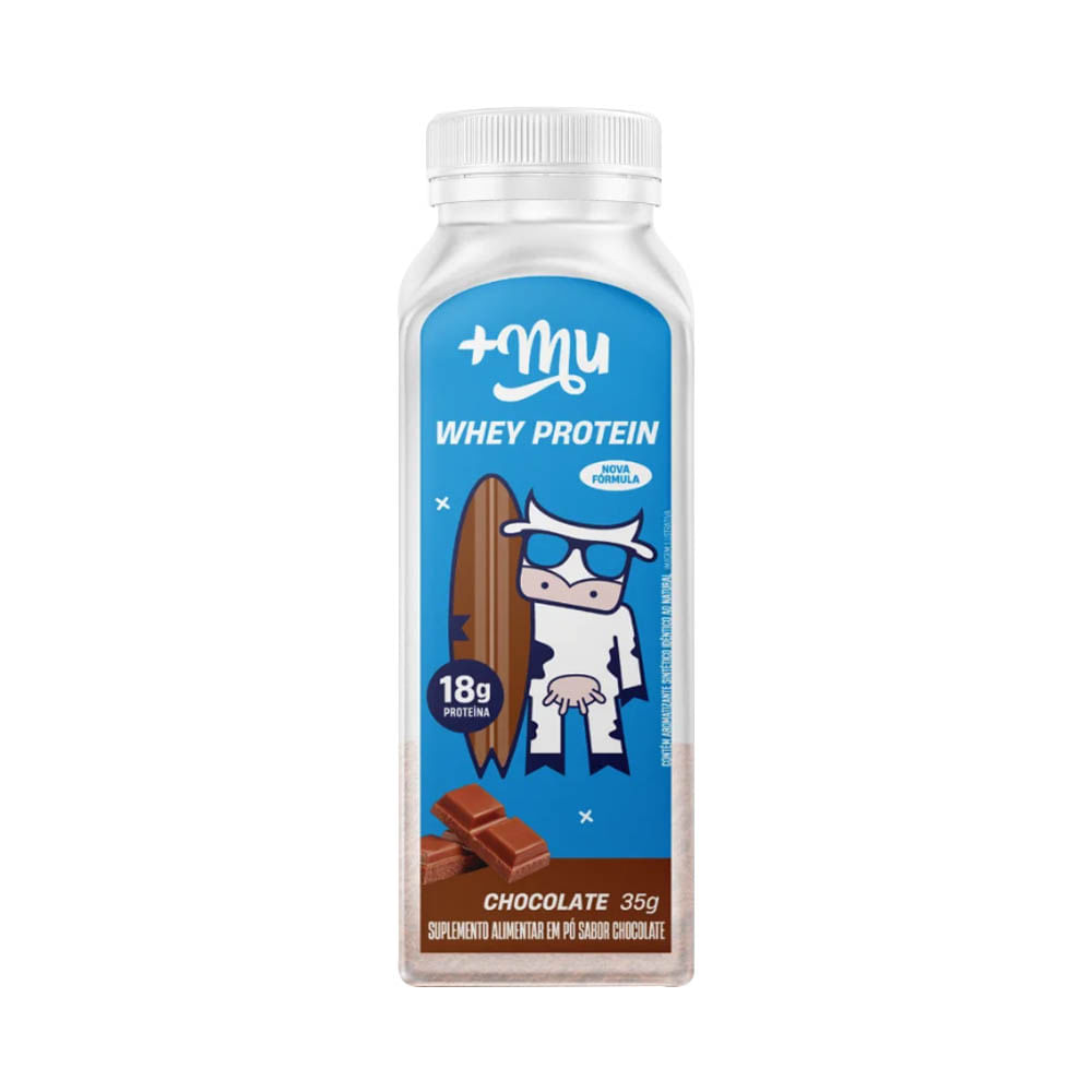 Whey Protein Concentrado Chocolate Garrafinha 35g +Mu