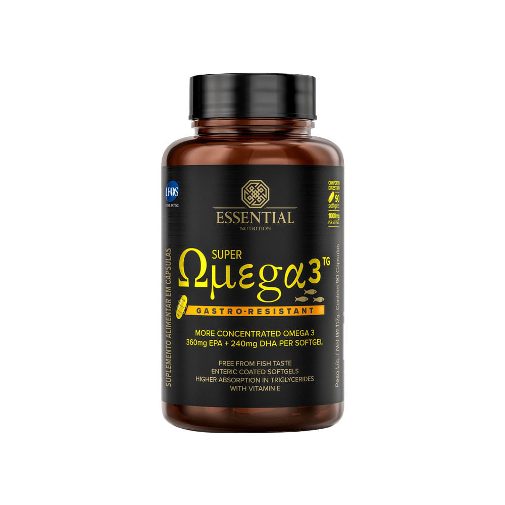 Super Ômega-3 Gastro-Resistant 90 Cápsulas Essential Nutrition