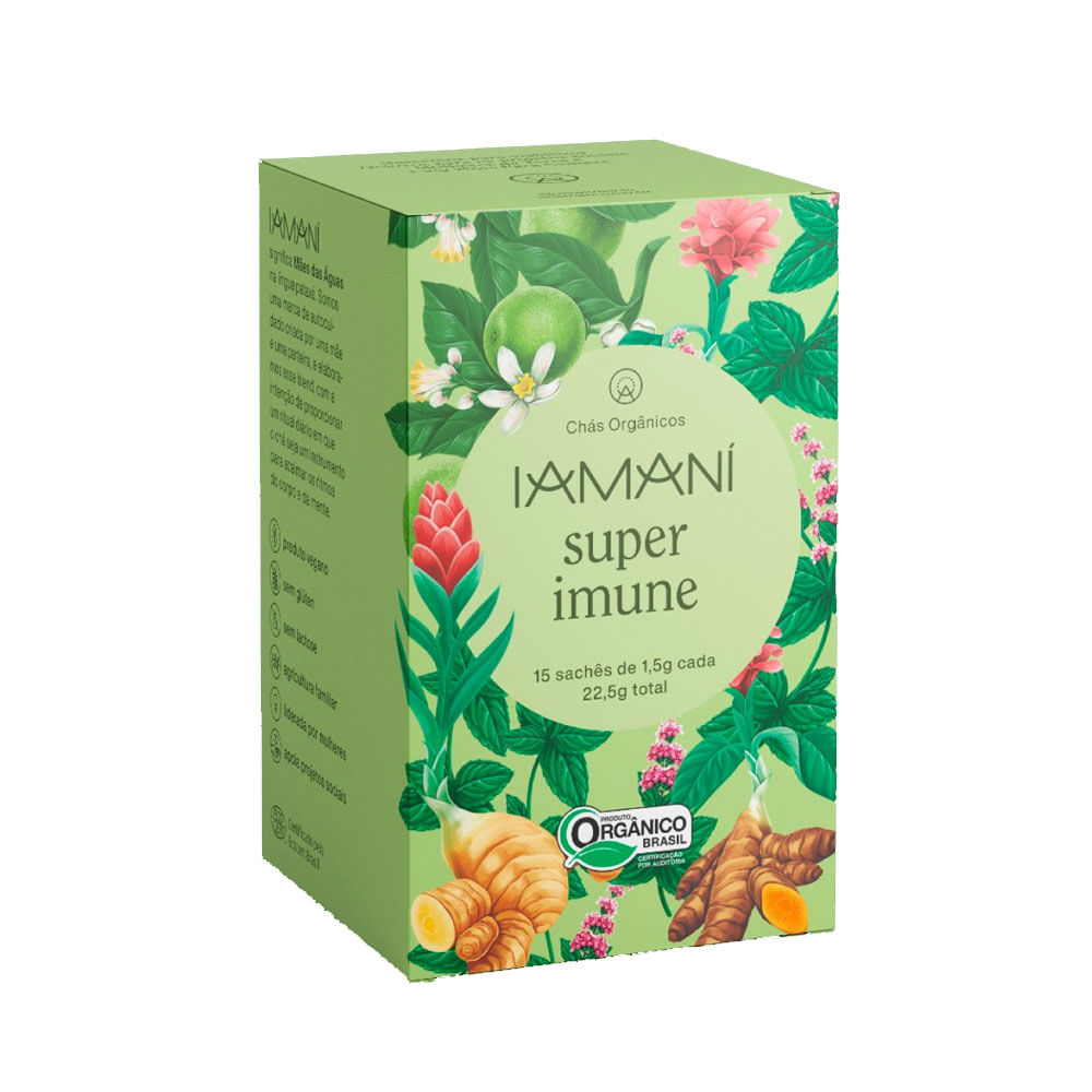 Chá Orgânico Super Imune 15 Sachês Iamaní