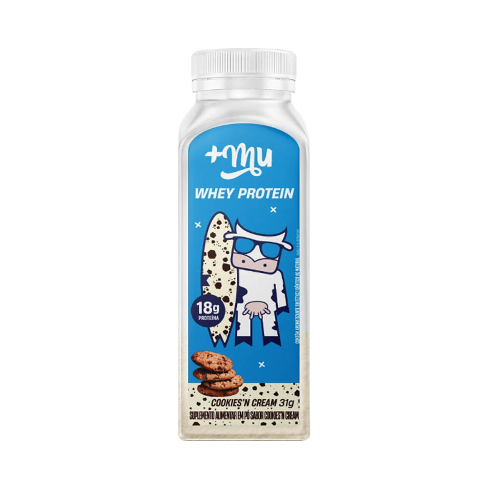 Whey Protein Concentrado Cookies n Cream Garrafinha 31g +Mu