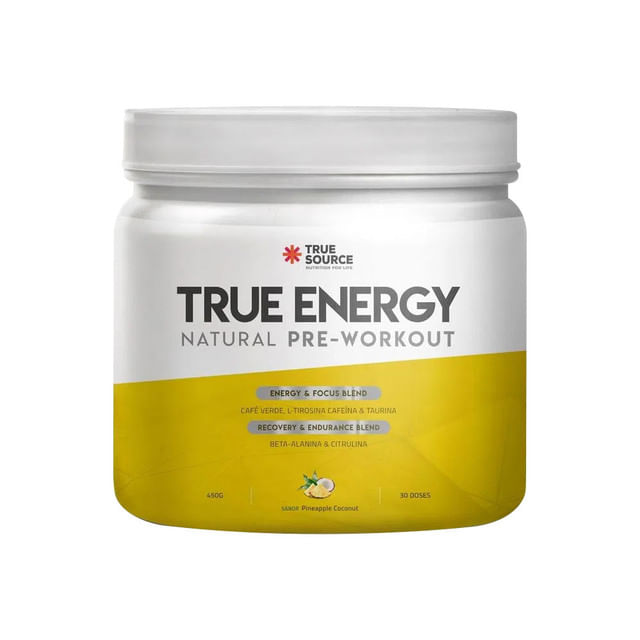 True Energy Bebida Energética Pineapple Coconut 450g True Source