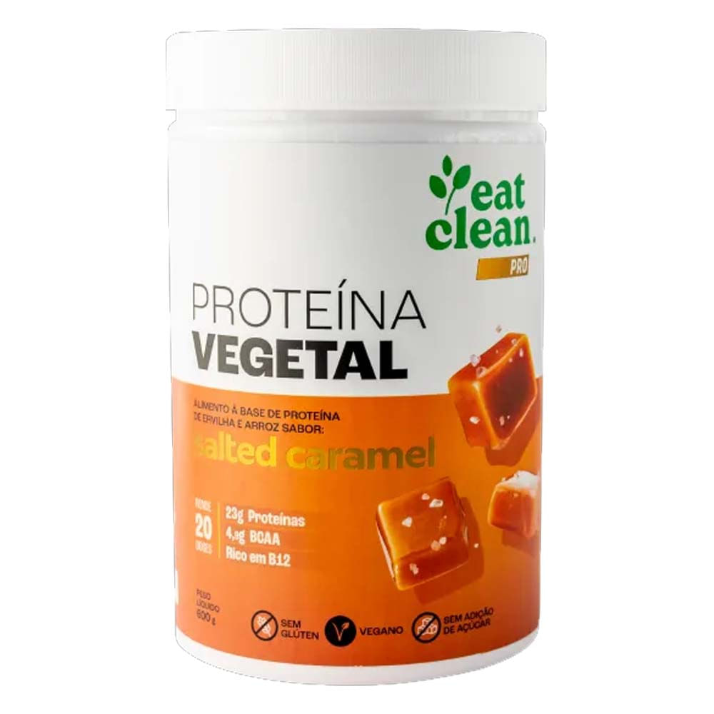 Proteína Vegetal Sabor Salted Caramel 600g Eat Clean
