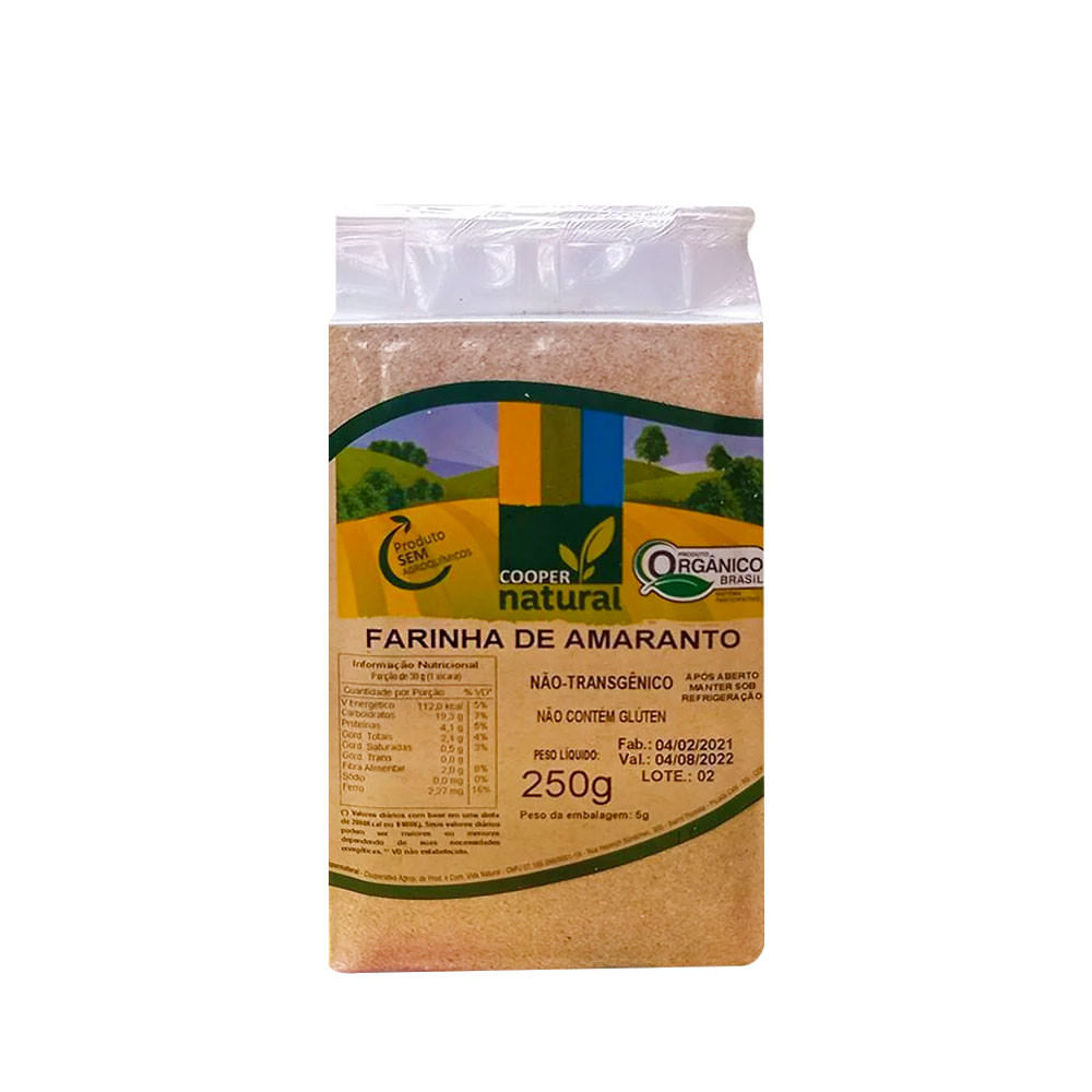 Farinha de Amaranto Orgânico 250g Coopernatural