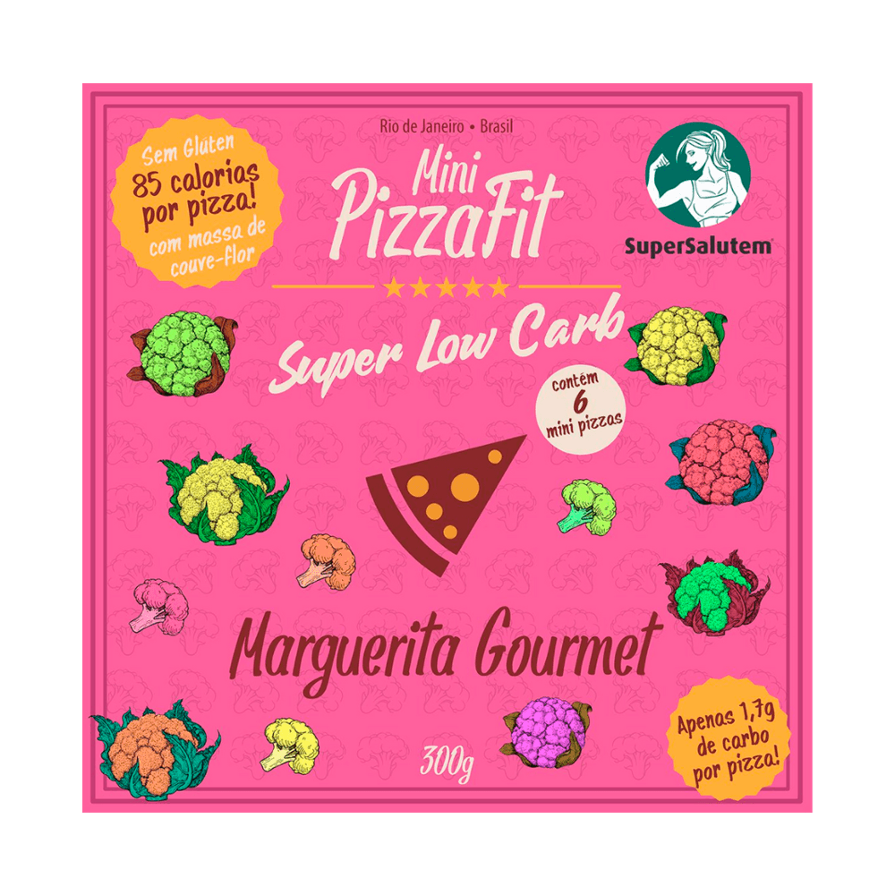 Mini Pizza Marguerita Gourmet Low Carb 300g SuperSalutem