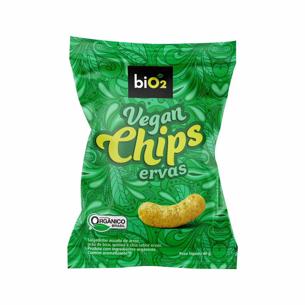 Salgadinho Vegan Chips Ervas 40g Bio2