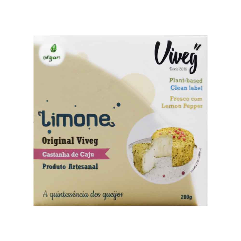 Queijo Vegano Limone com Especiarias 130g Viveg