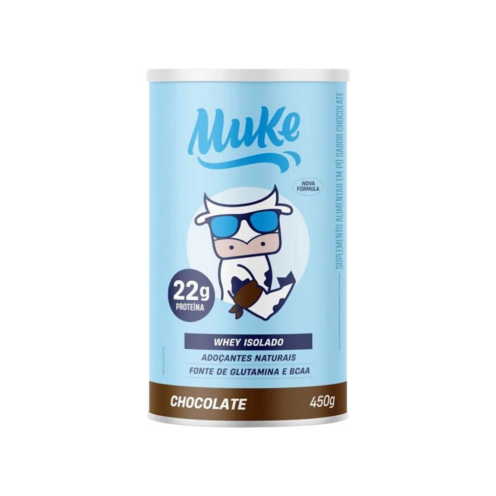 Whey Isolado e Hidrolisado Muke Chocolate 450g +Mu