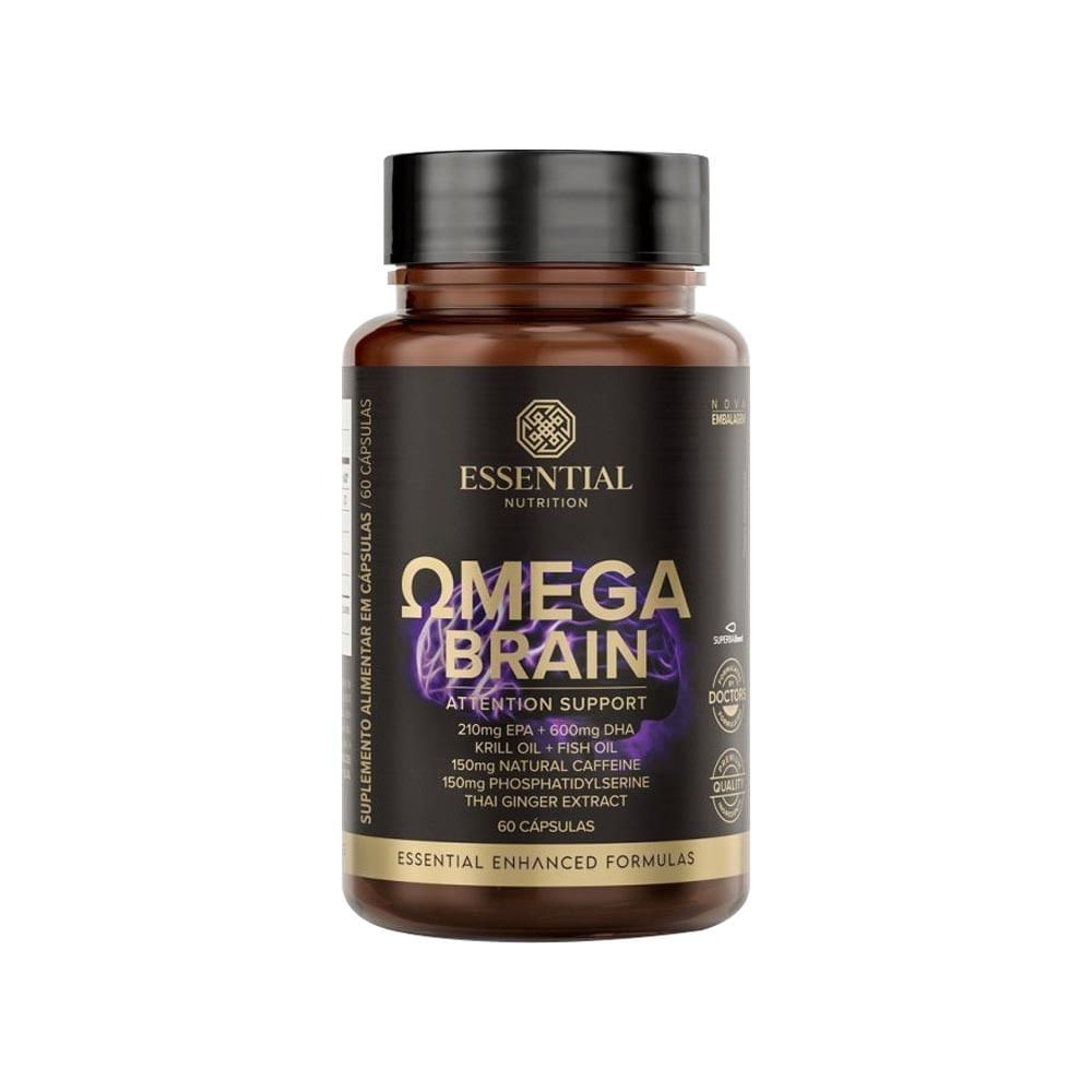Omega Brain 60 Cápsulas Essential Nutrition