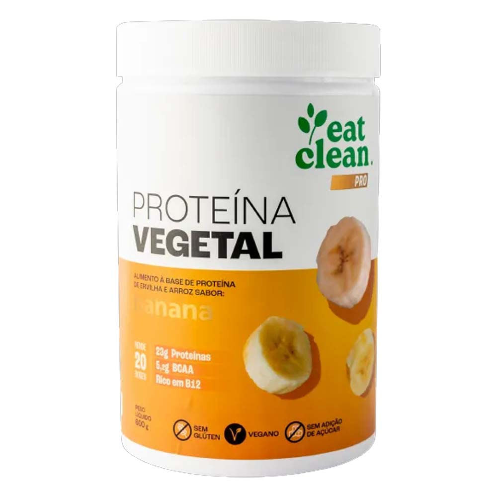 Proteína Vegetal Sabor Banana 600g Eat Clean