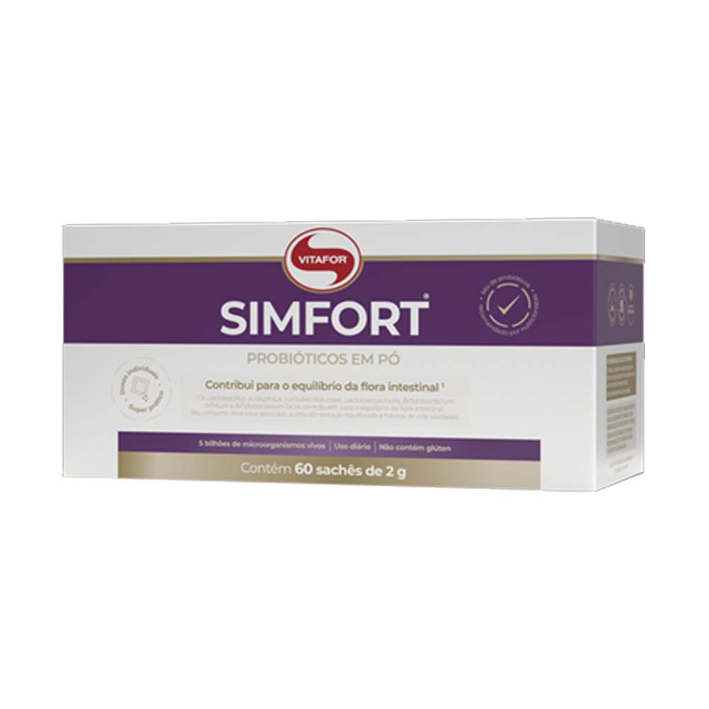 Probiótico Simfort Box 60 Sachês Vitafor