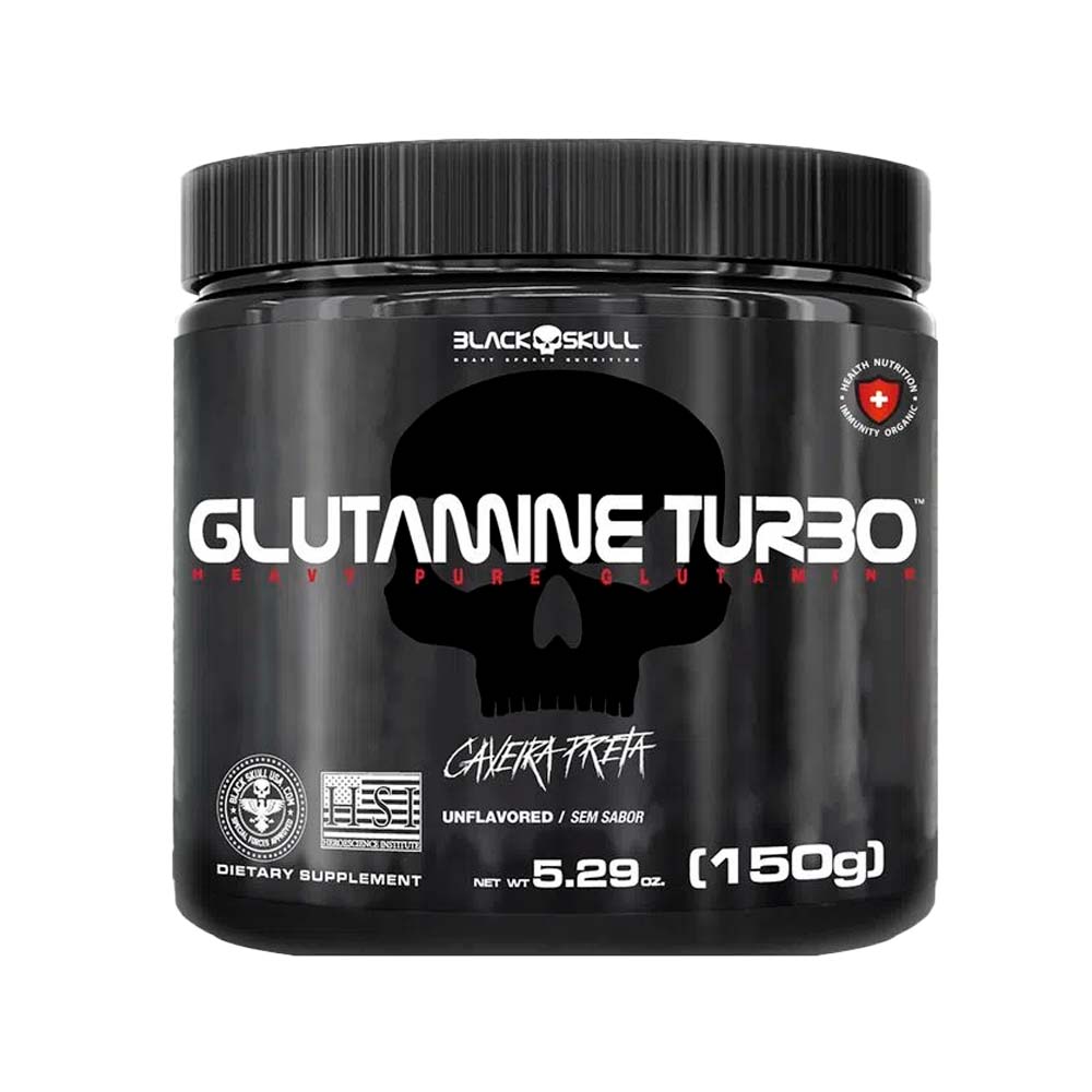 Glutamina Turbo 150g Black Skull