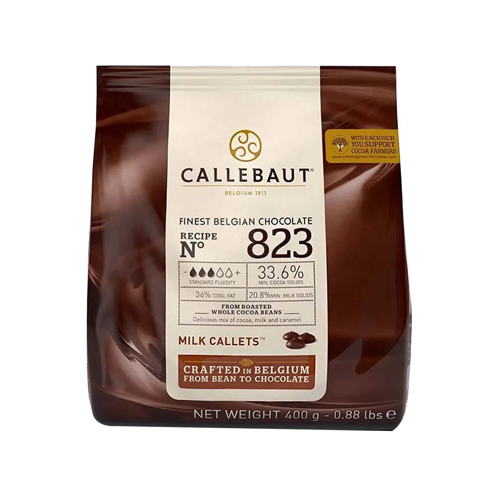 Moedas de Chocolate Ao Leite 823 400g Barry Callebaut