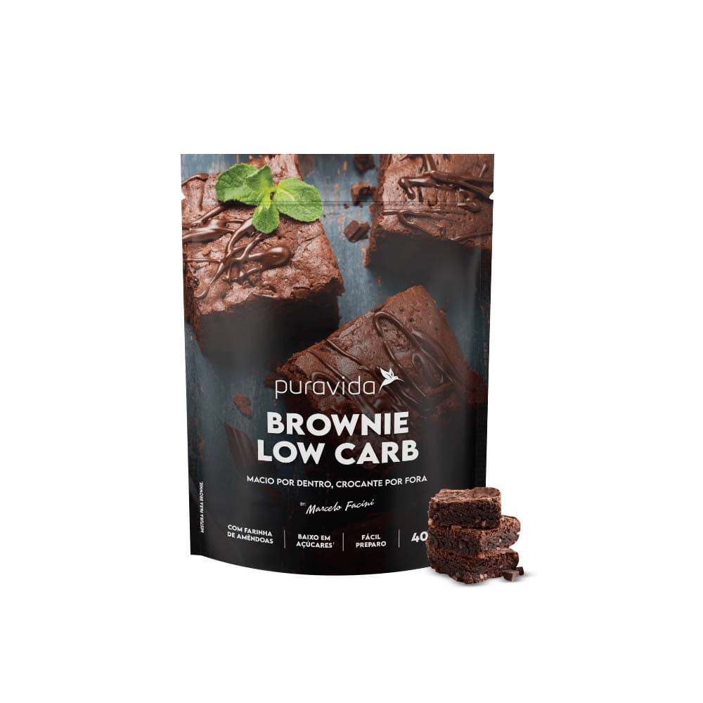 Mistura para Brownie Low Carb 400g Puravida
