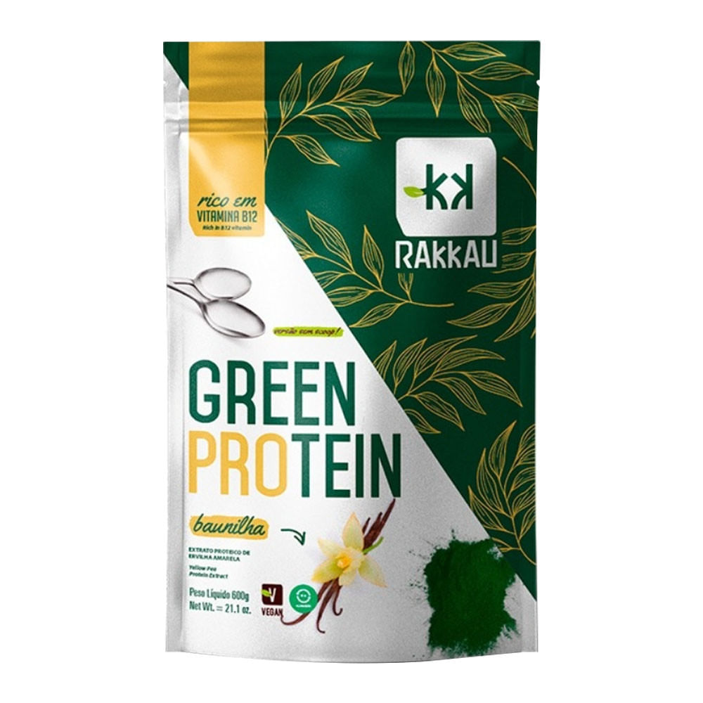 Proteína Vegetal Green Protein Baunilha 600g Rakkau