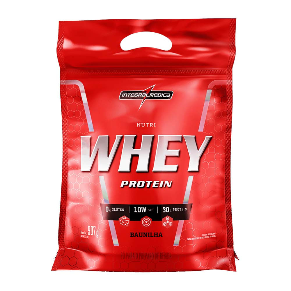 Nutri Whey Protein Baunilha Pouch 907g Integralmedica