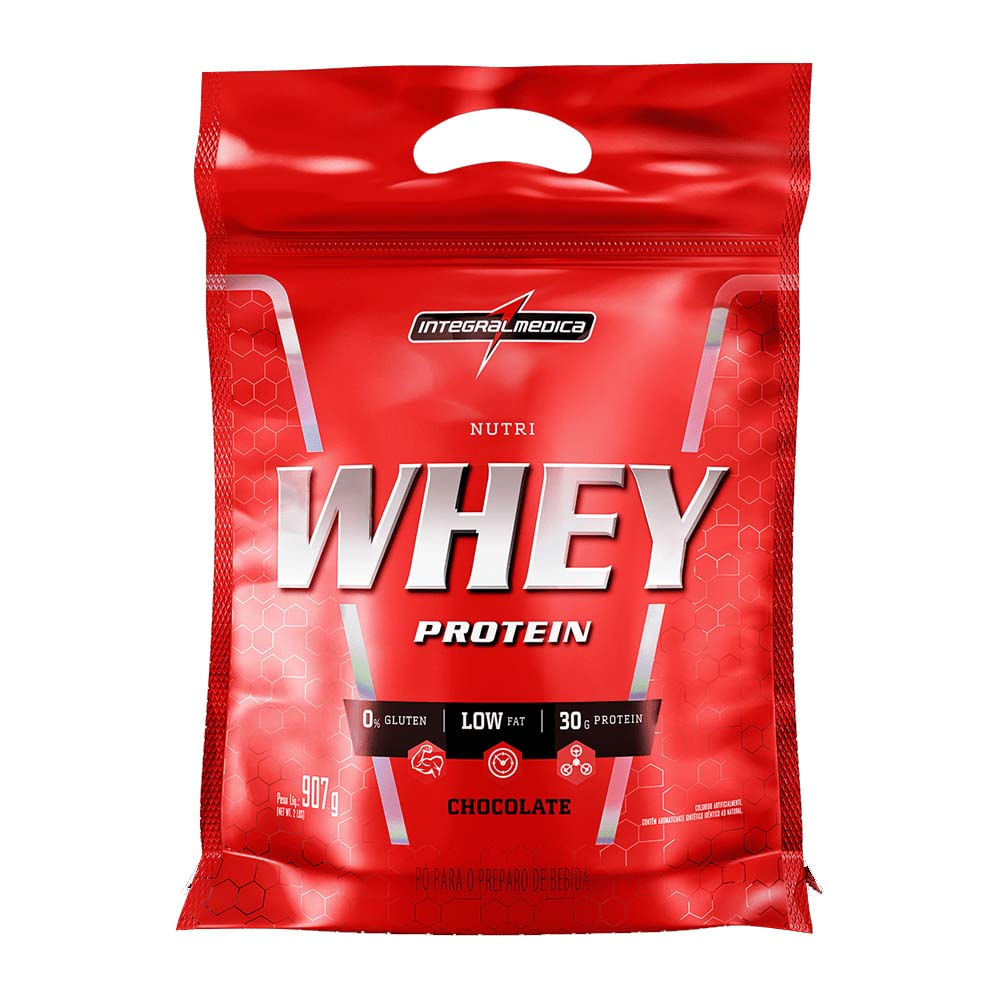 Nutri Whey Protein Chocolate Pouch 907g Integralmedica
