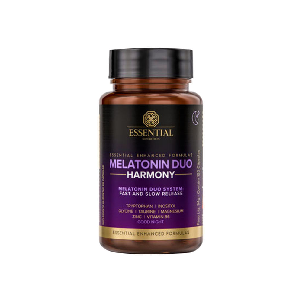 Melatonin Duo Harmony 120 Cápsulas Essential Nutrition