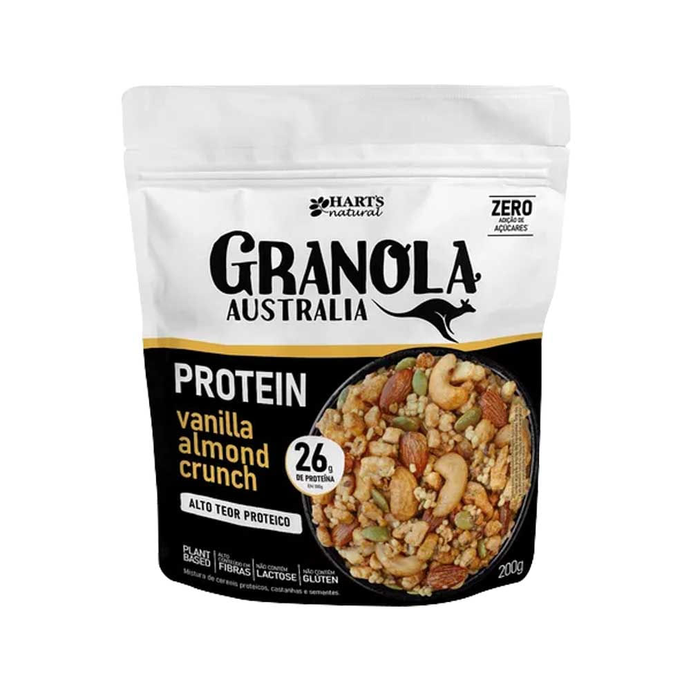 Granola Protein Crocante de Amendôas e Baunilha 200g Harts Natural