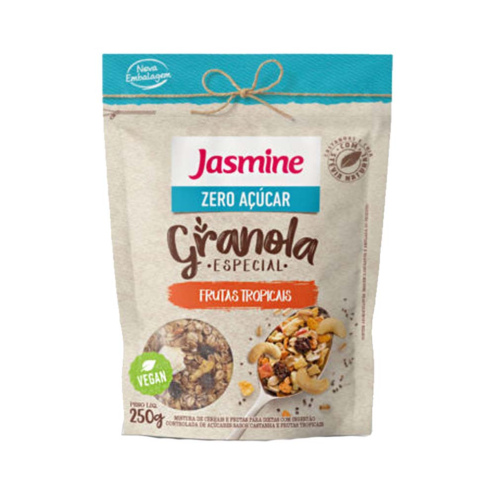 Granola Frutas Tropicais Zero Açúcar 250g Jasmine