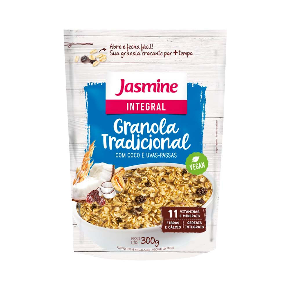 Granola Integral Tradicional 300g Jasmine