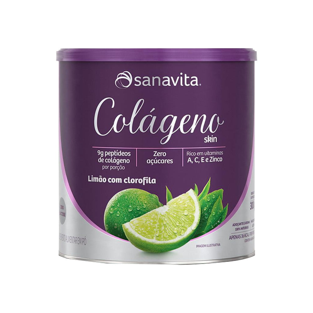 Colágeno Skin Limão 300g Sanavita