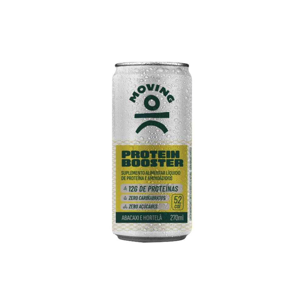 Bebida Proteica com Aminoácidos Protein Booster Abacaxi com Hortelã 270ml Moving