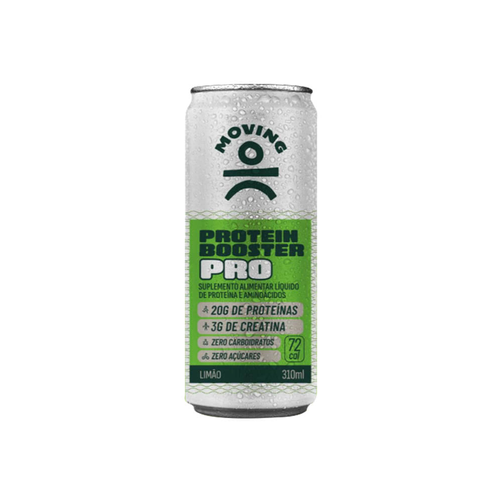 Bebida Proteica com Creatina Protein Booster PRO Limão 310ml Moving