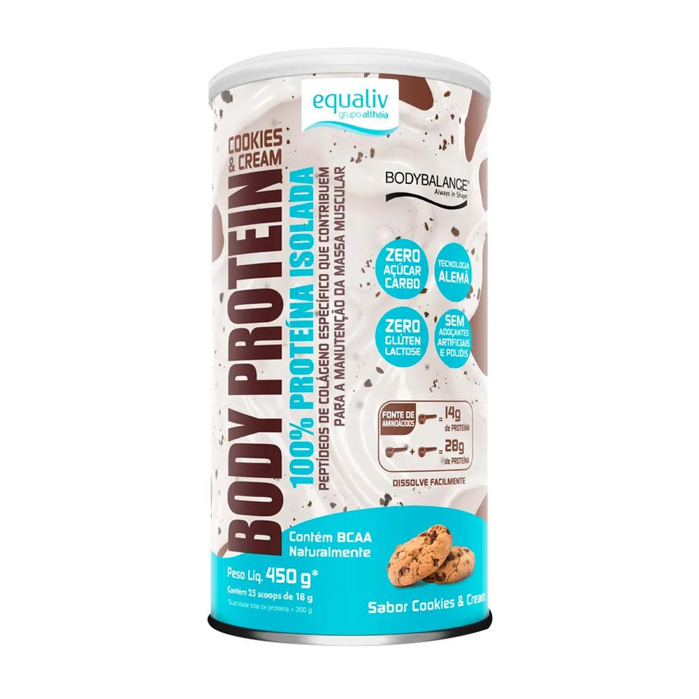 Body Protein Cookies e Cream 450g Equaliv