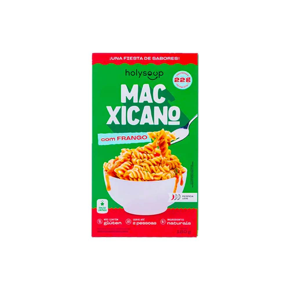 Macarrão Proteico Mac Xicano com Frango 180g HolySoup